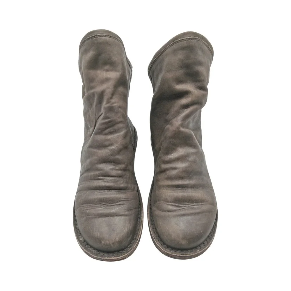 Trippen Boots Womens Size 9 Brown Leather Wedge Ankle Pull On Casual Booties